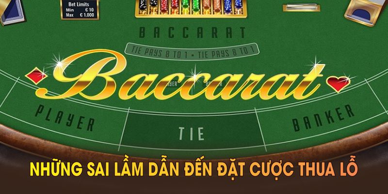 Tránh những sai lầm dẫn đến đặt cược thua lỗ 